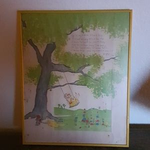 Vintage Jenaflyn framed kids picture